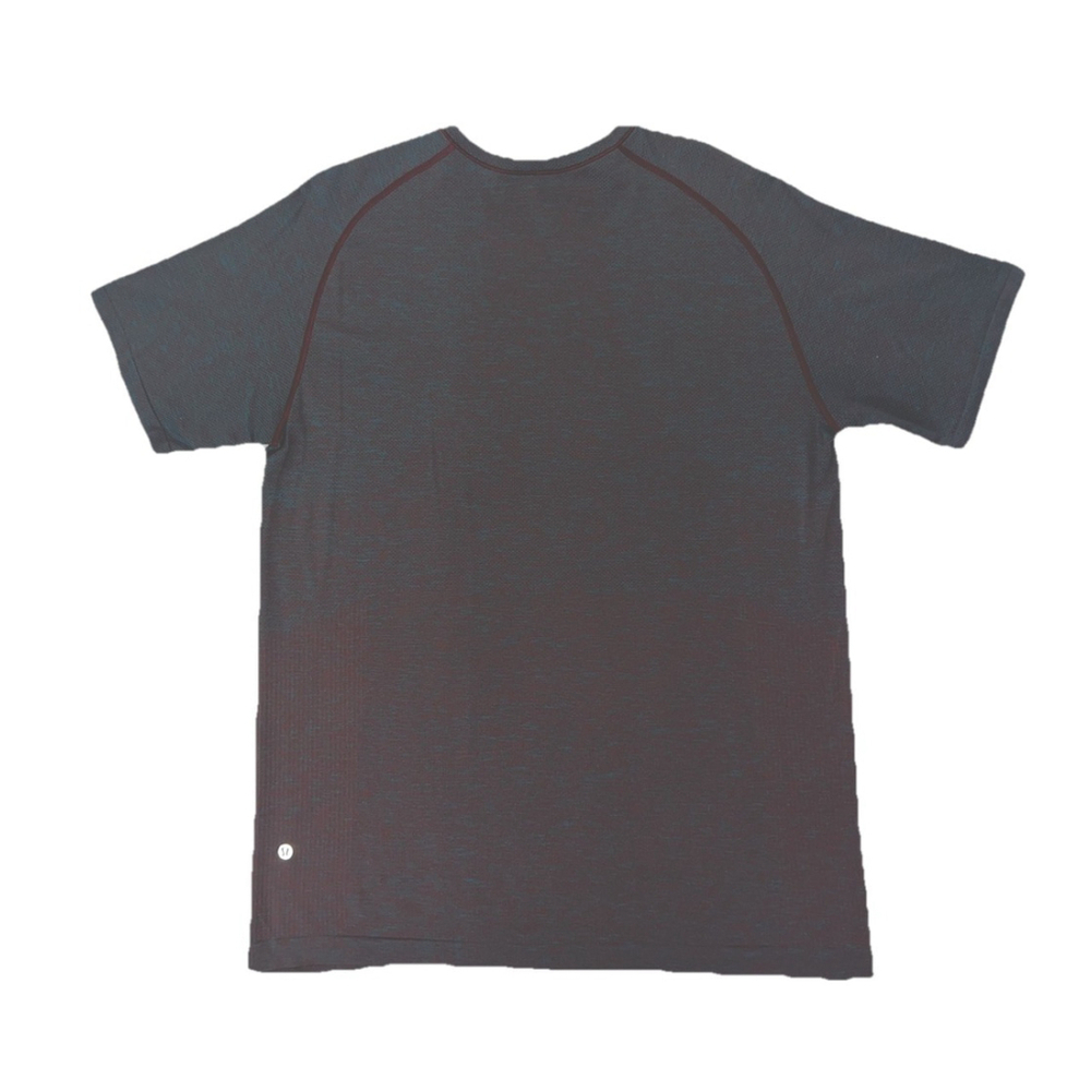 LULULEMON LIVE IN PRACTICE MENS SHIRT SIZE XL RED AND GREEN COLOR